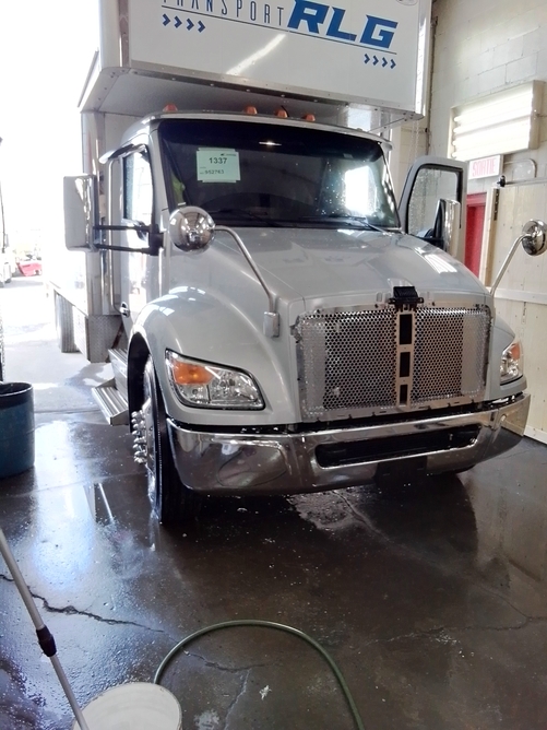 White truck repaired by J.B.Michor